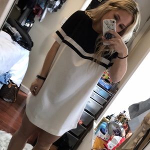 Black and white dress